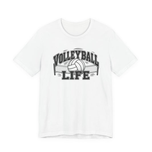 Volleyball Life Tee — Graphic Volleyball Net Shirt