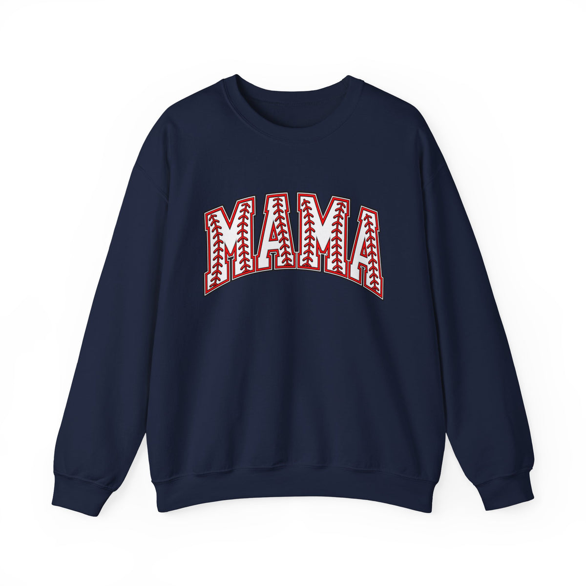 Mama Baseball Stitch Crewneck Sweatshirt