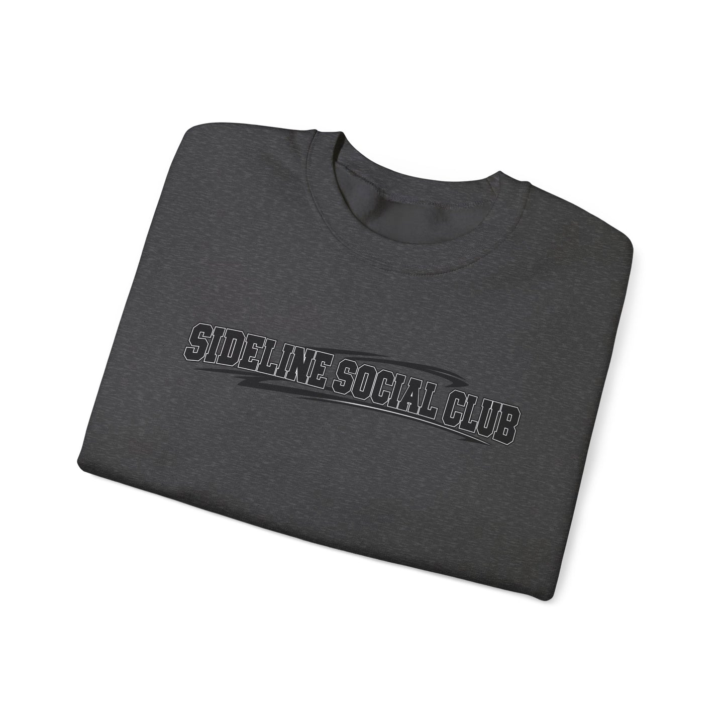 Crewneck Sweatshirt – "Sideline Social Club" Retro Athletic Graphic