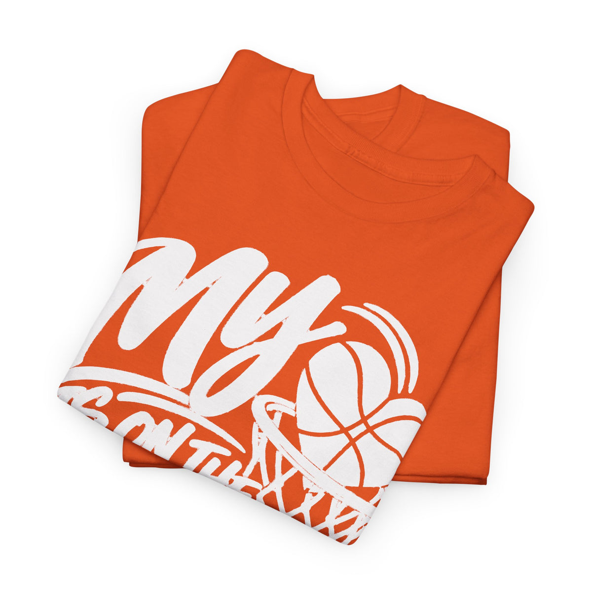 My Heart Is On The Court Basketball T-Shirt
