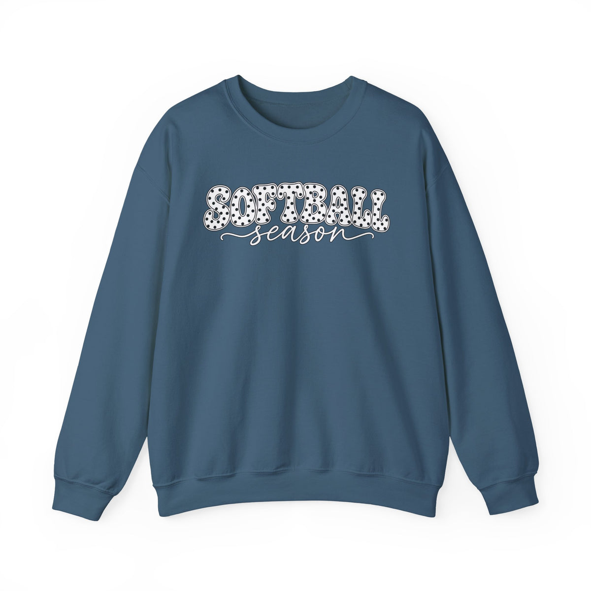 Softball Polka dot Crewneck Sweatshirt