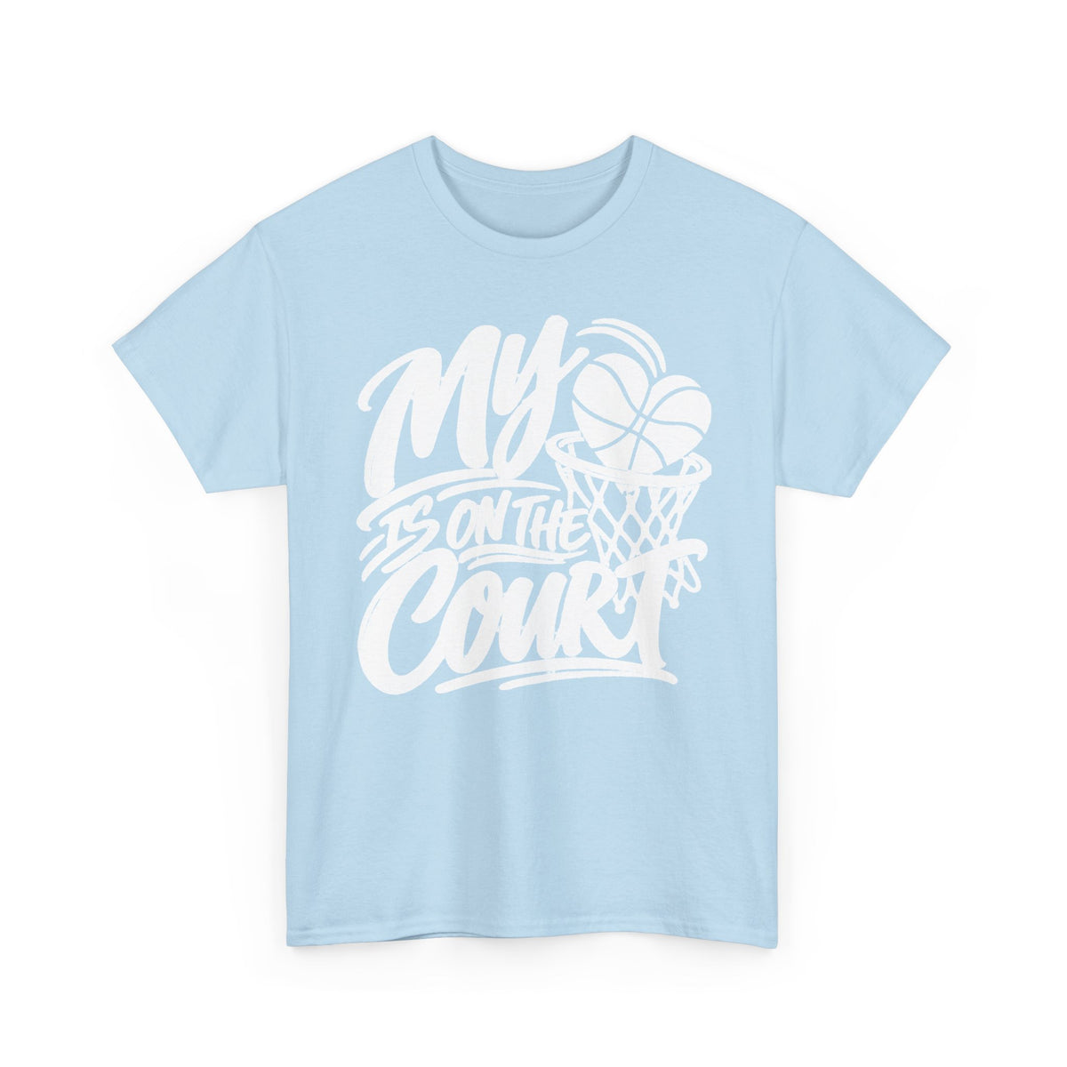 My Heart Is On The Court Basketball T-Shirt