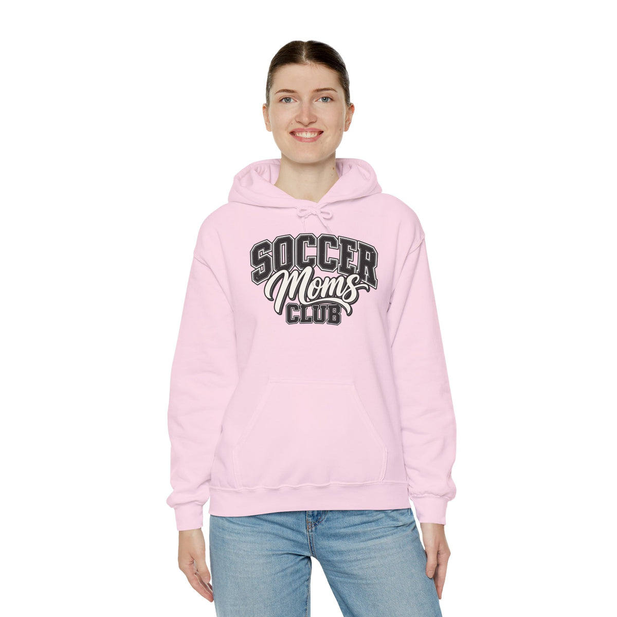Soccer Moms Club Hoodie — Vintage Athletic Mom Pullover