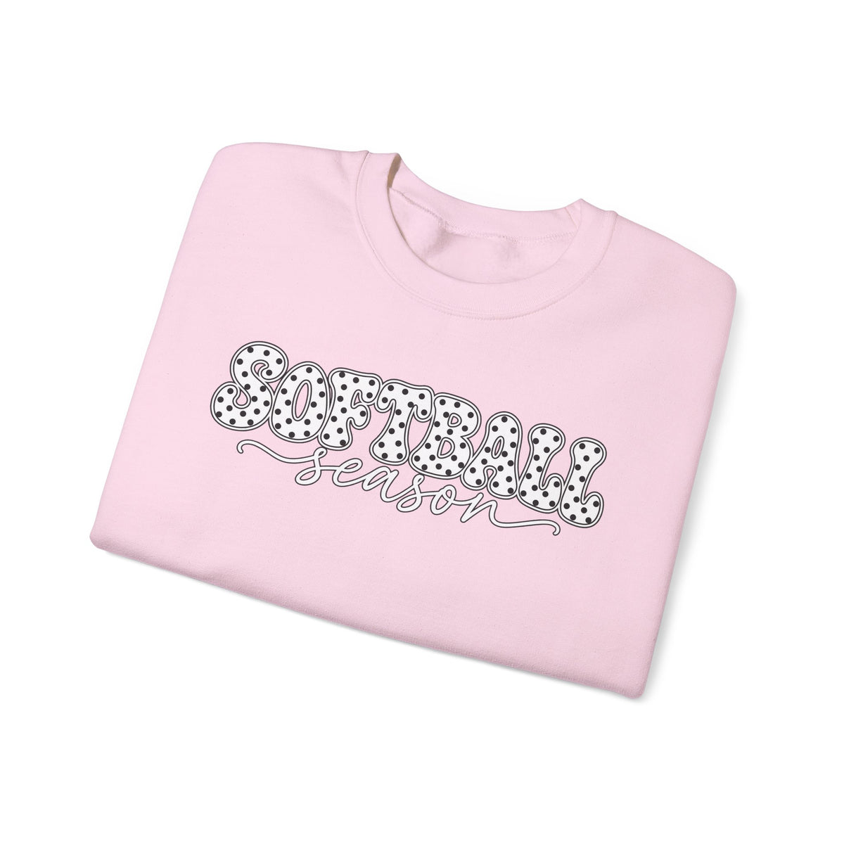 Softball Polka dot Crewneck Sweatshirt