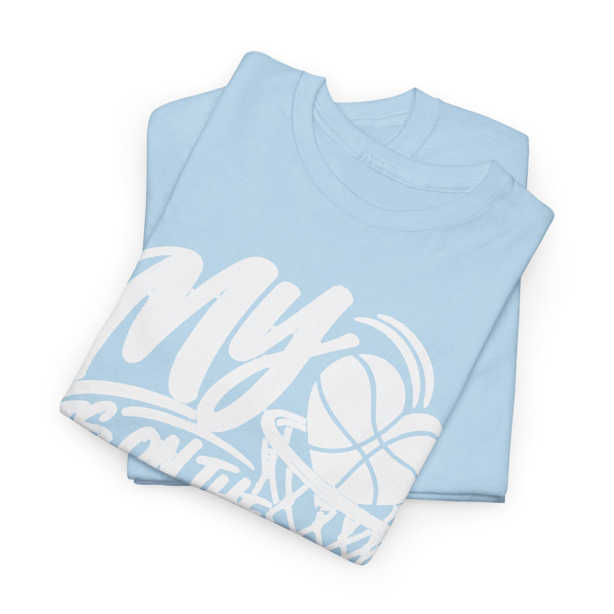 My Heart Is On The Court Basketball T-Shirt
