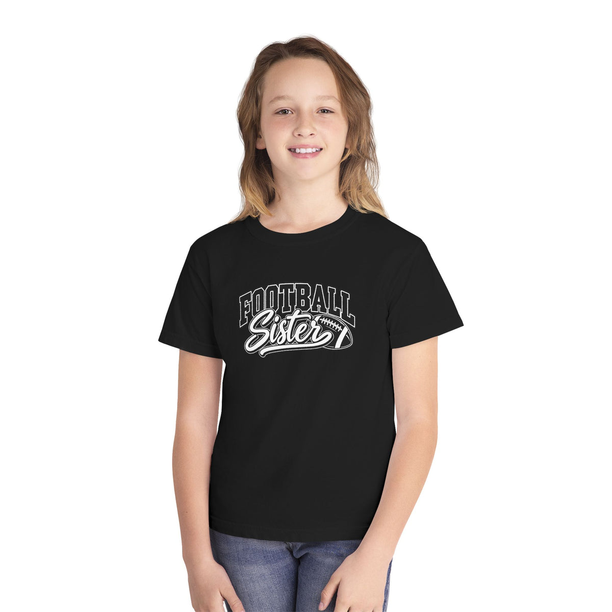 "Football Sister" Youth T‑Shirt