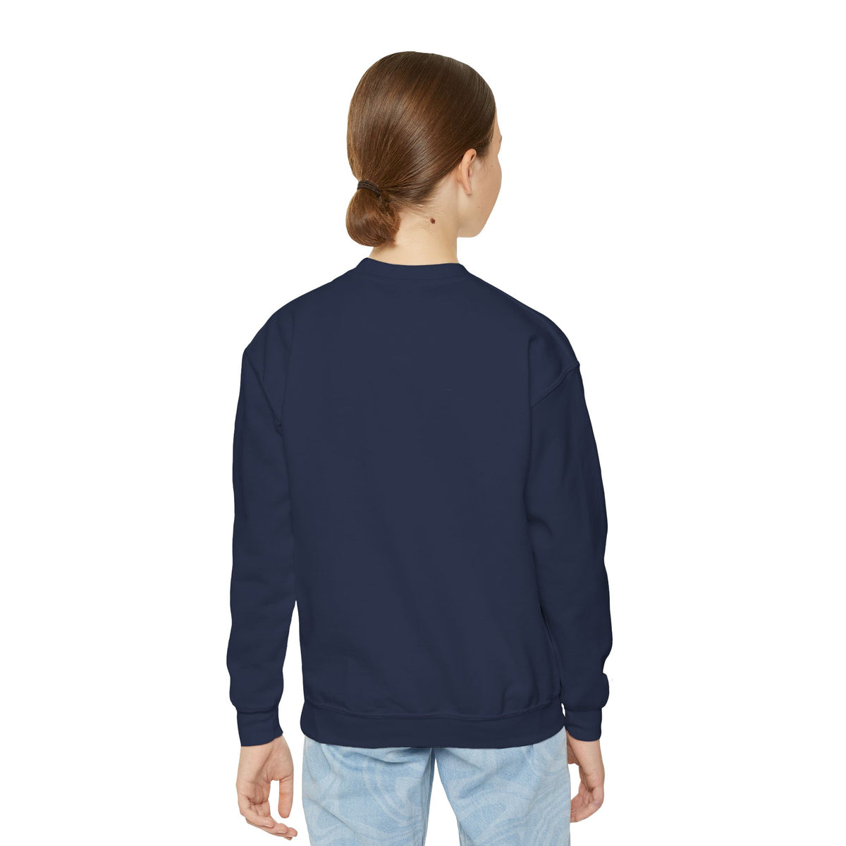 Youth Crewneck Sweatshirt — "Baseball Sister Club" Graphic