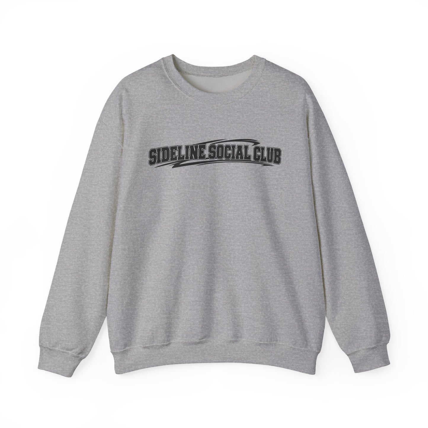 Crewneck Sweatshirt – "Sideline Social Club" Retro Athletic Graphic