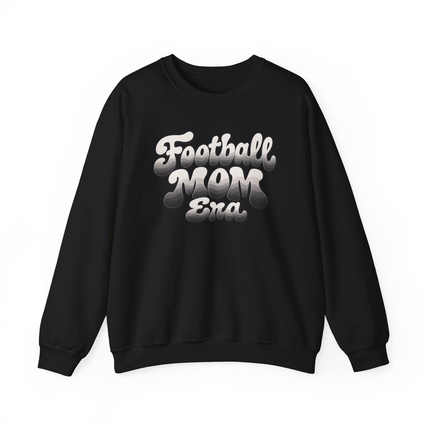 Football Mom Epic Crewneck Sweatshirt — Retro Bubble Letter Graphic