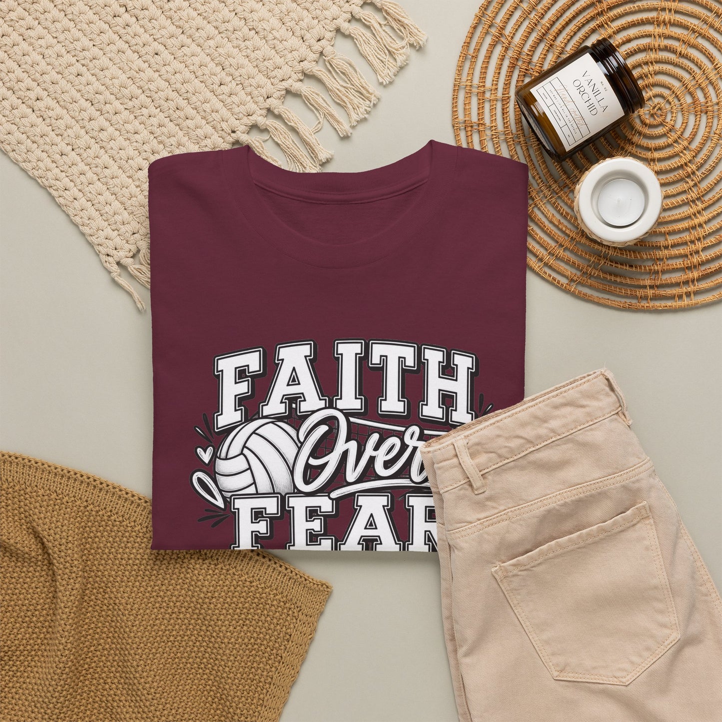 Faith Over Fear T‑Shirt - Inspirational Christian Tee