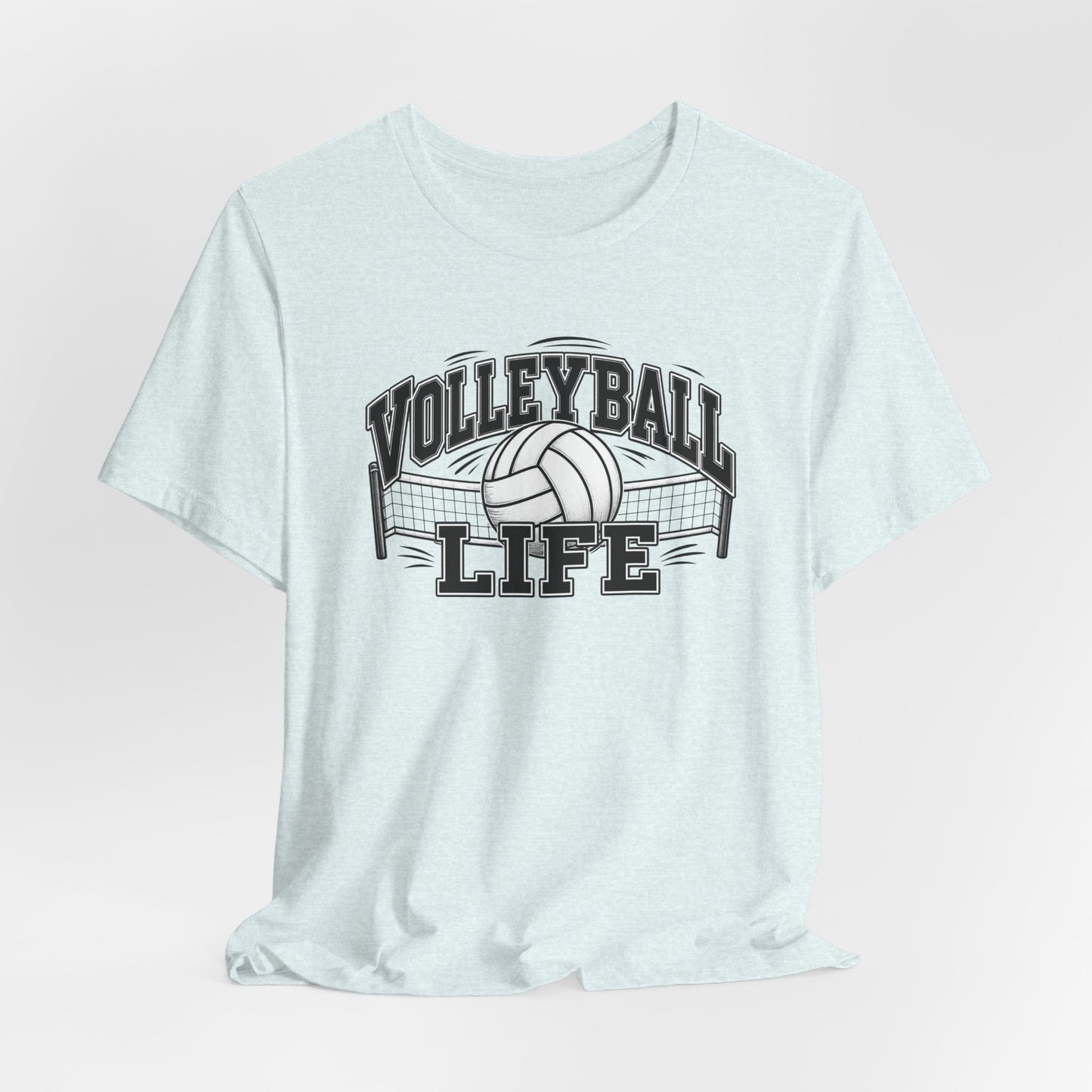 Volleyball Life Tee — Graphic Volleyball Net Shirt