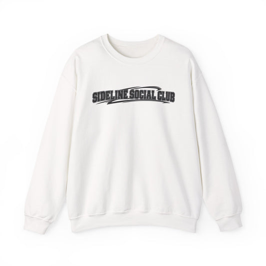 Crewneck Sweatshirt – "Sideline Social Club" Retro Athletic Graphic