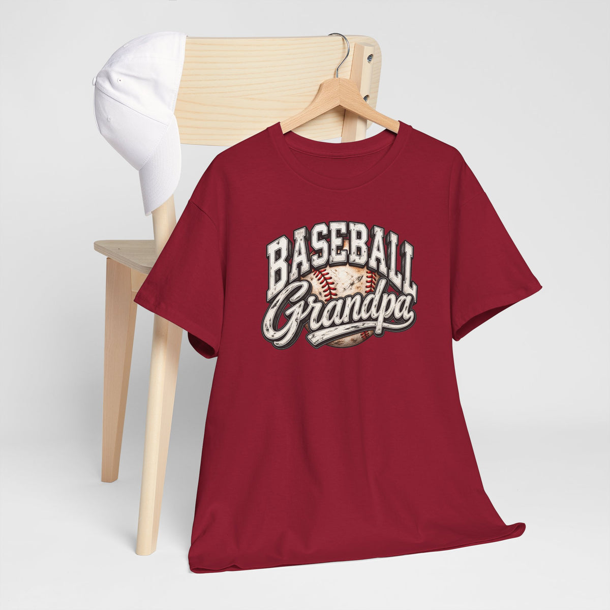 Baseball Grandpa T-Shirt — Vintage Baseball Graphic Tee for Grandfathers
