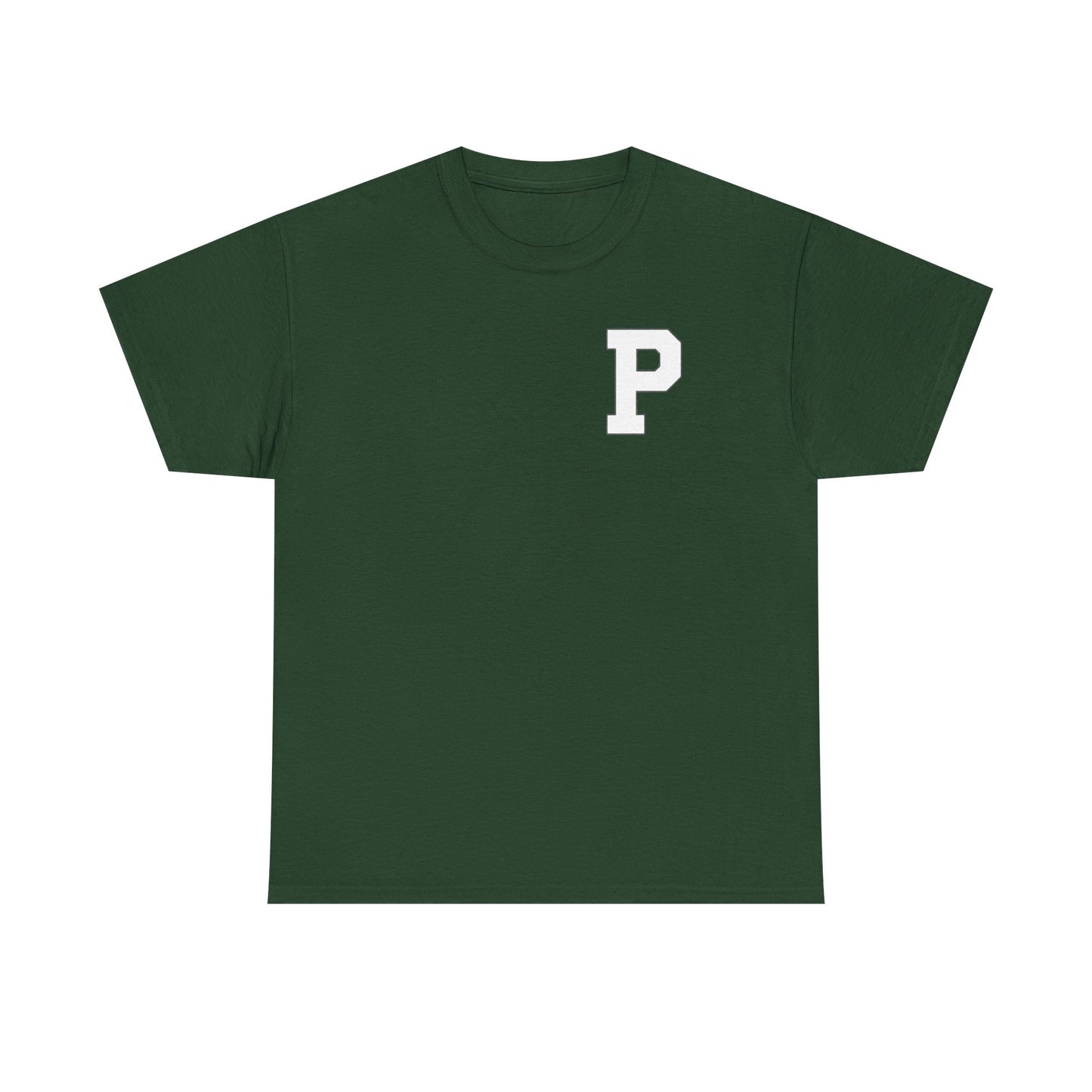 Varsity 'P' Pocket Tee — Retro Collegiate Letterman Shirt