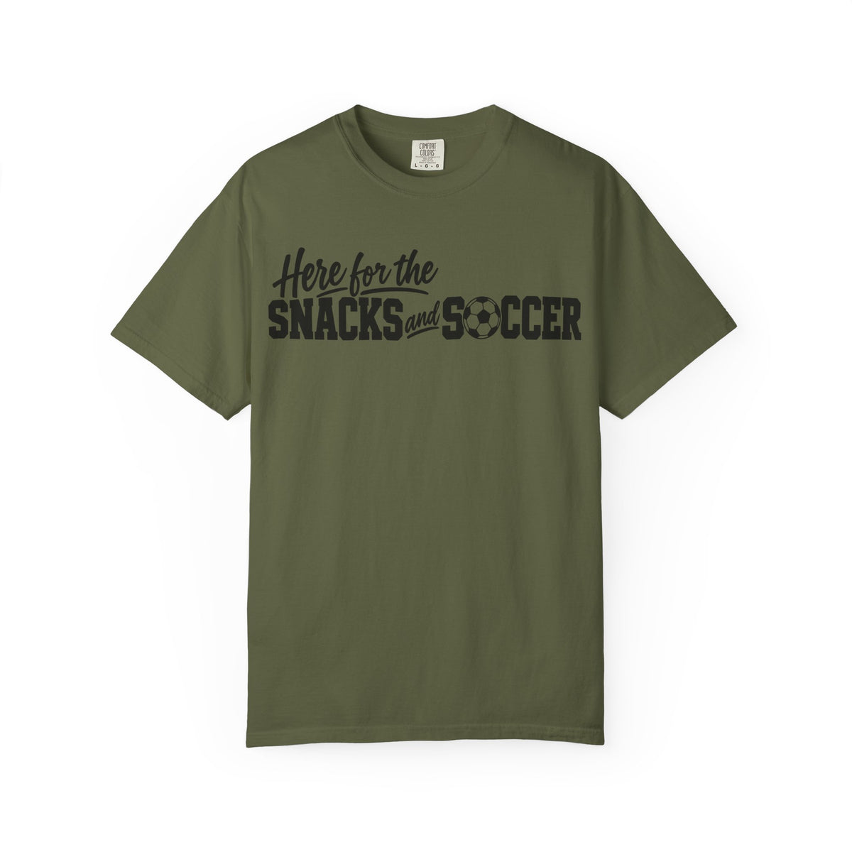 Here for the Snacks and Soccer T‑Shirt