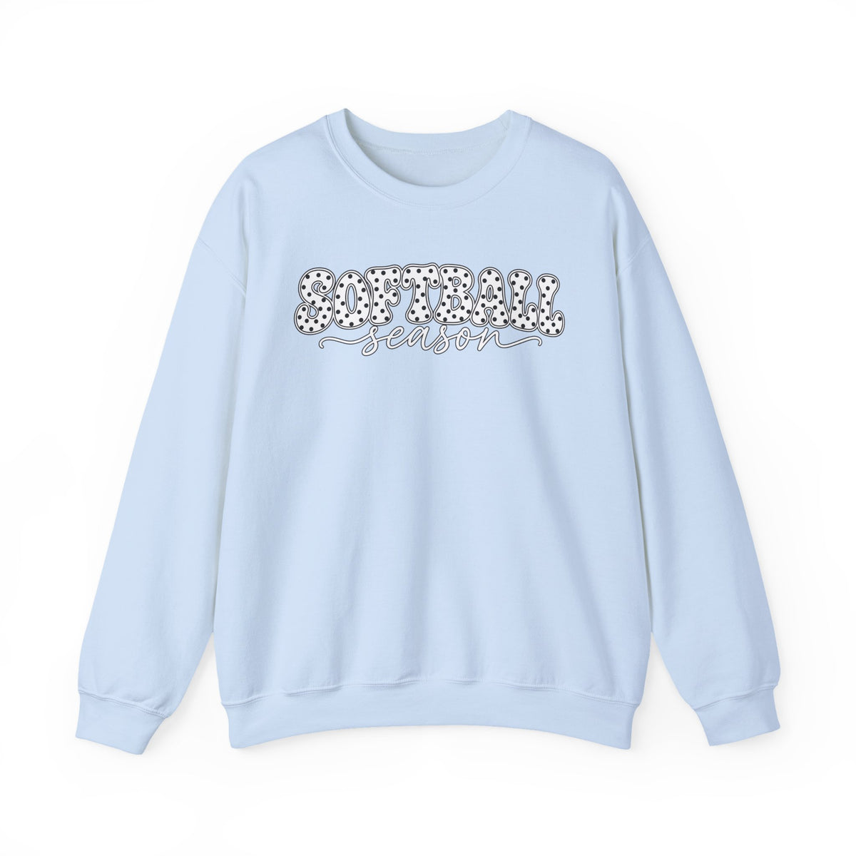 Softball Polka dot Crewneck Sweatshirt