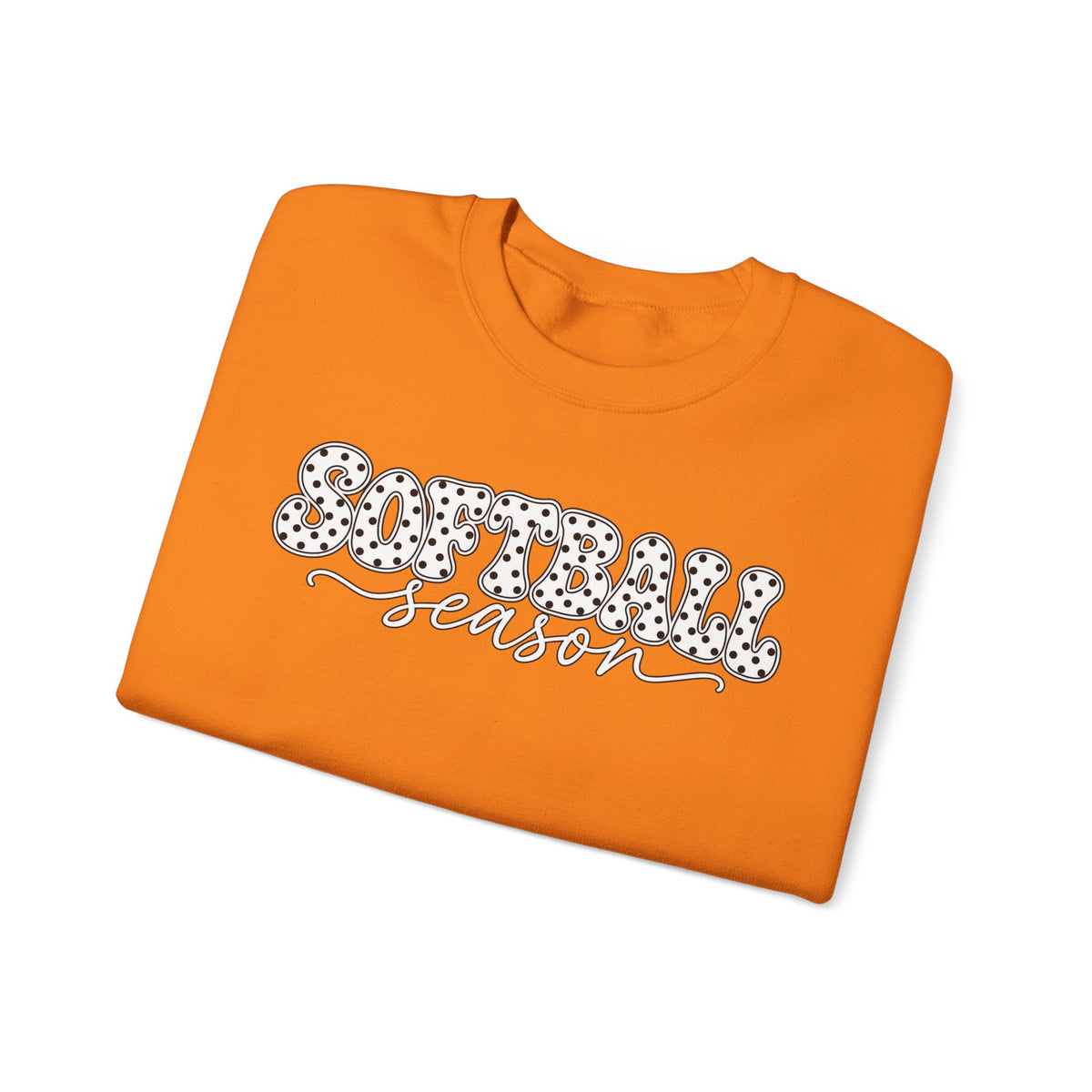 Softball Polka dot Crewneck Sweatshirt