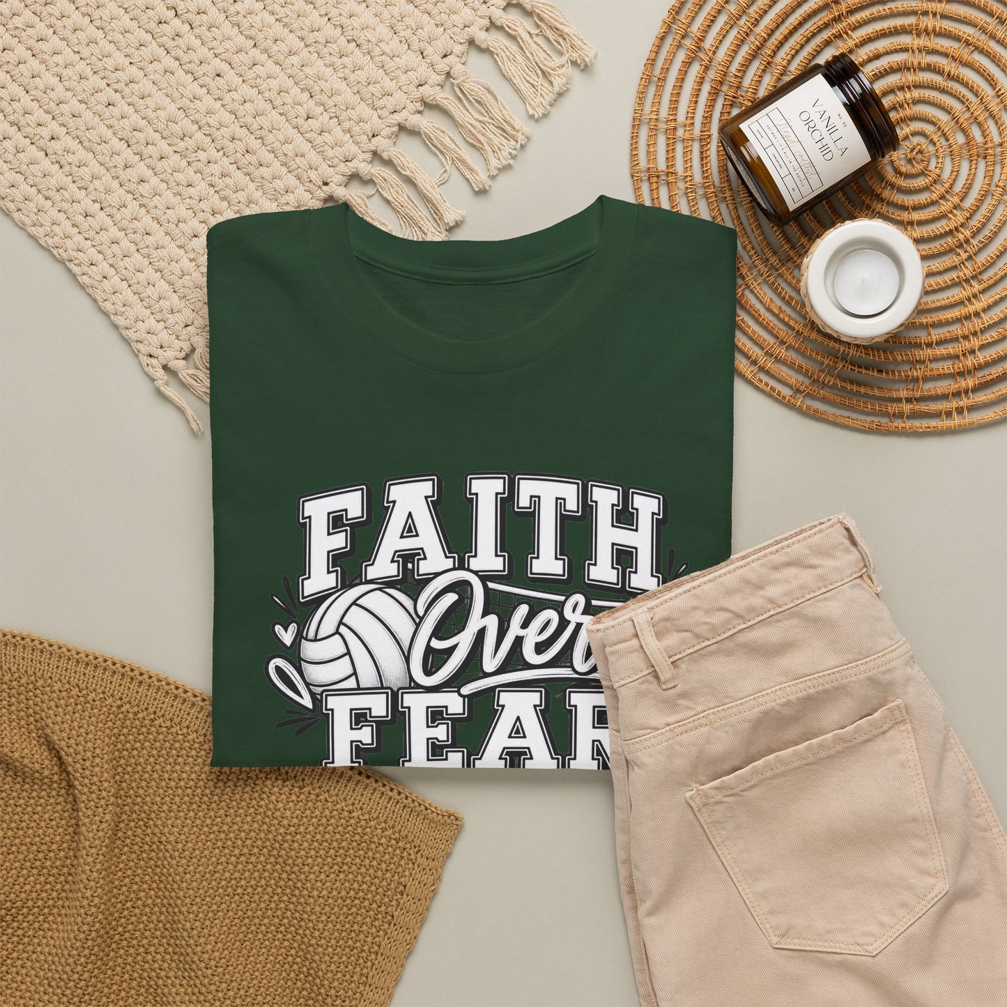 Faith Over Fear T‑Shirt - Inspirational Christian Tee