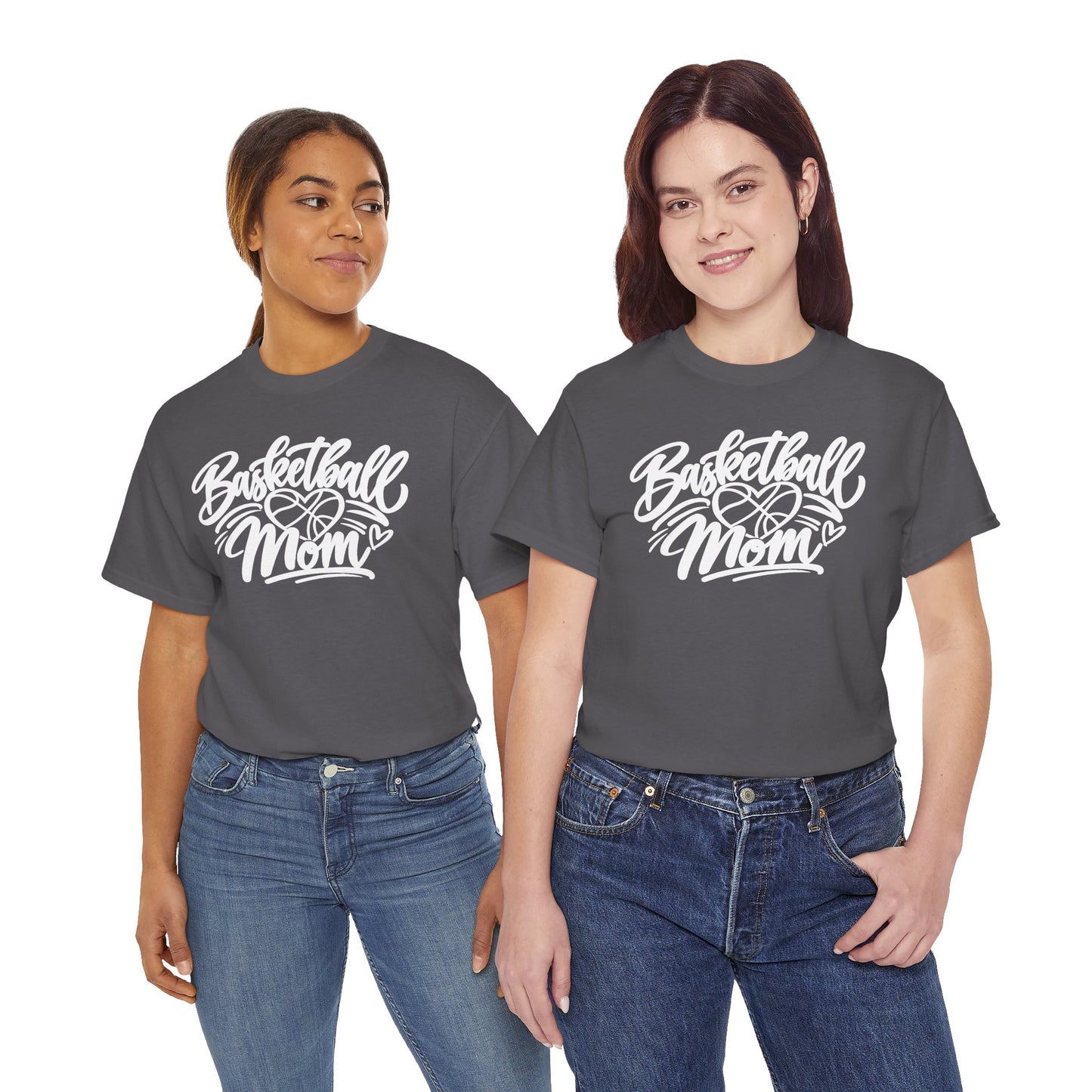 Basketball Mom T-Shirt — Script Logo Tee for Proud Coaches & Fans