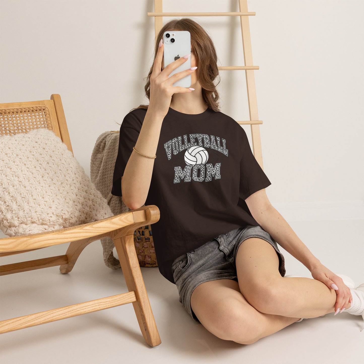 Volleyball Mom T-Shirt — Retro Volleyball Graphic Tee for Proud Moms