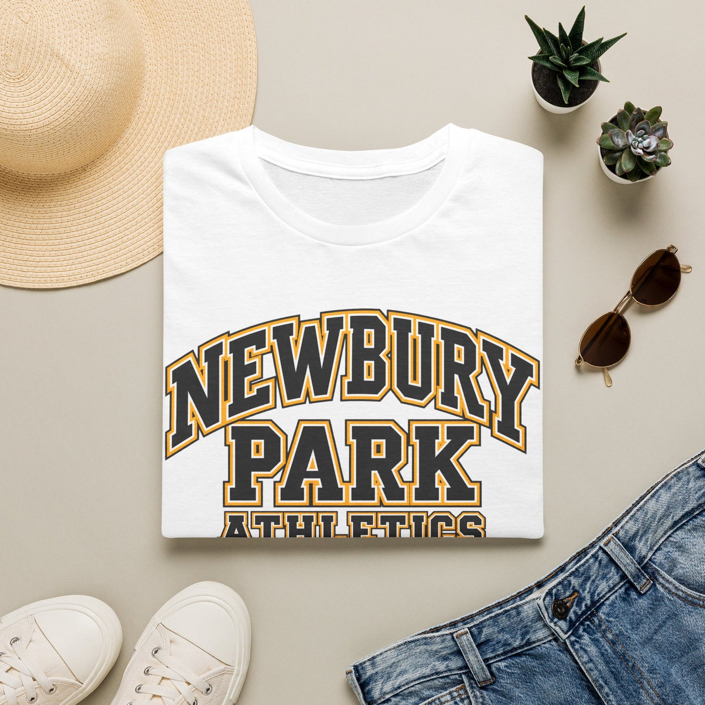 Newbury Park Athletics T‑Shirt — Vintage Collegiate Sports Tee