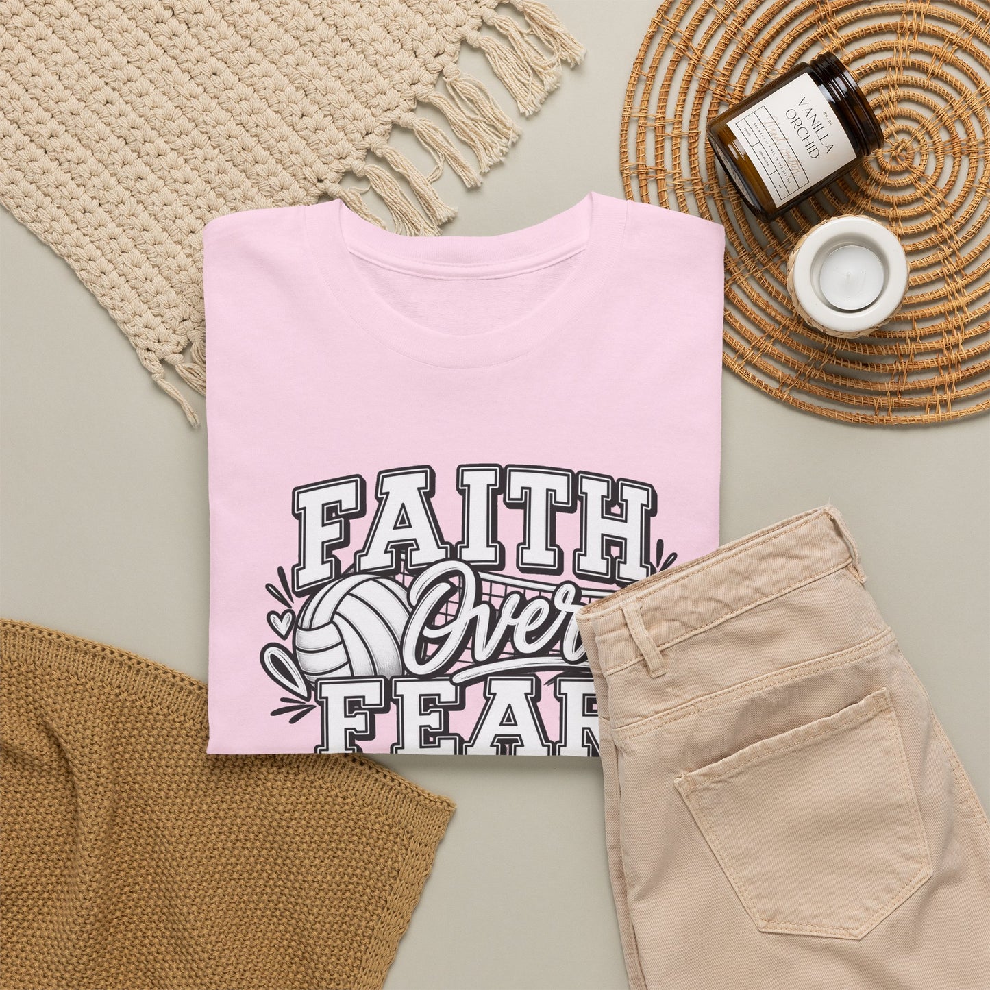 Faith Over Fear T‑Shirt - Inspirational Christian Tee