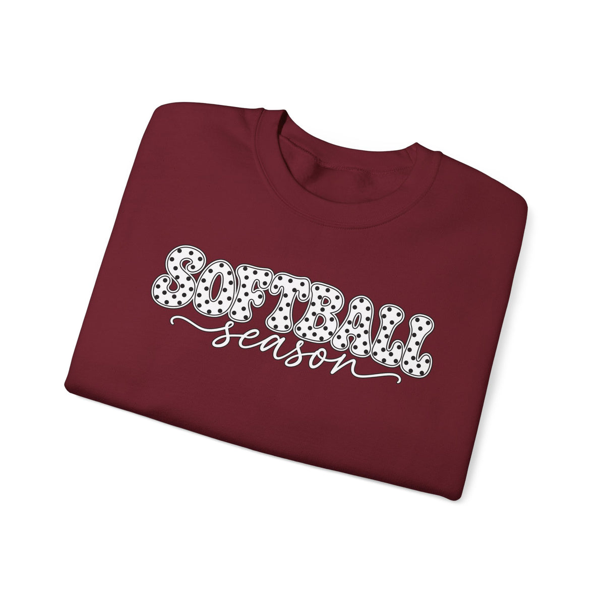 Softball Polka dot Crewneck Sweatshirt