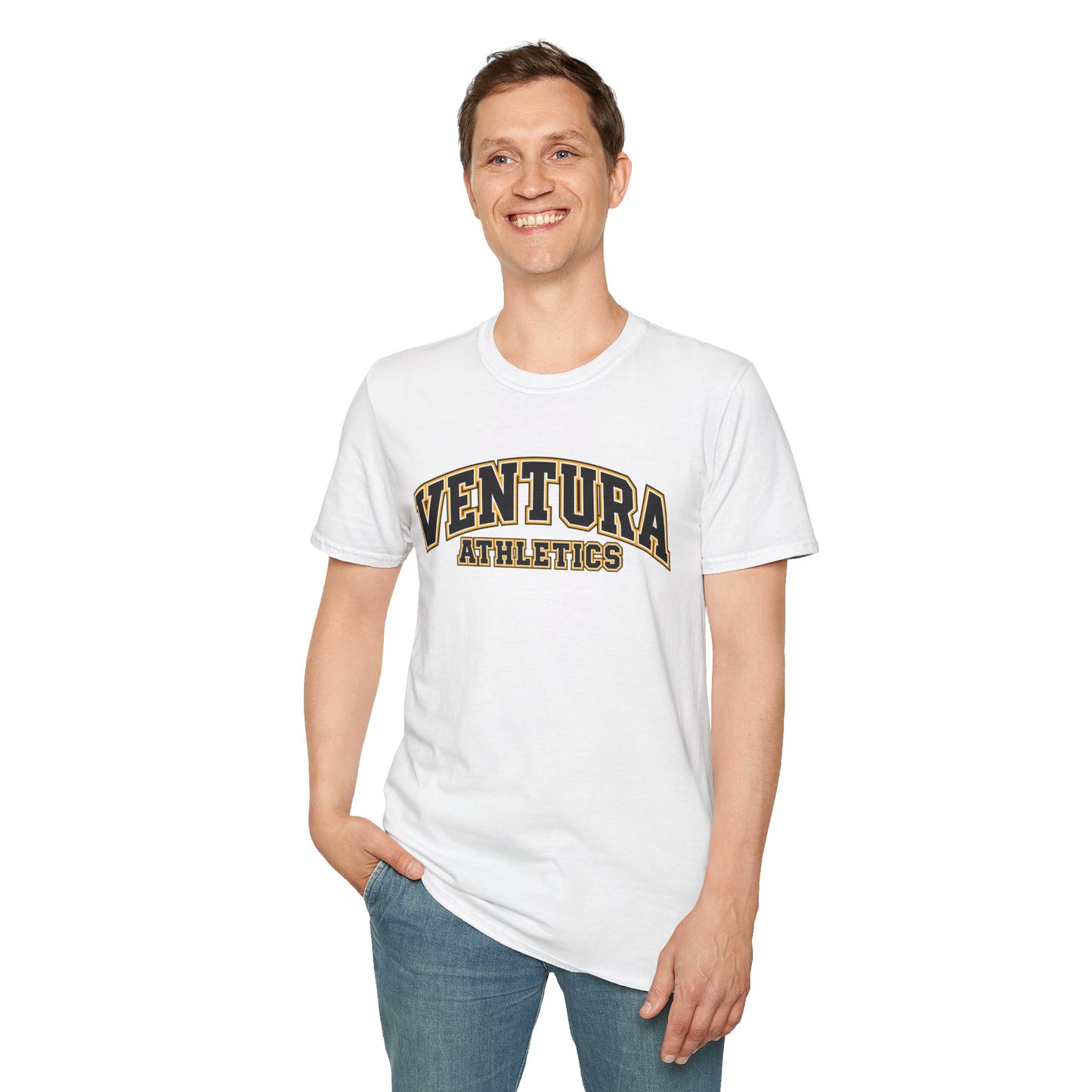 Ventura Athletics T-Shirt — Vintage Collegiate Crew Tee