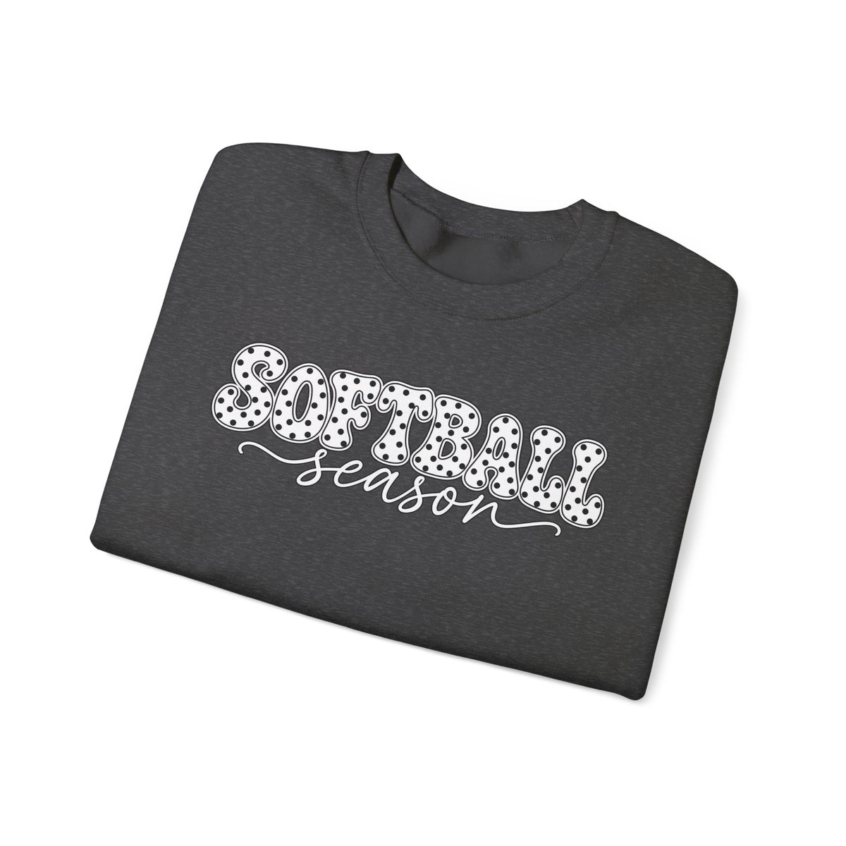 Softball Polka dot Crewneck Sweatshirt