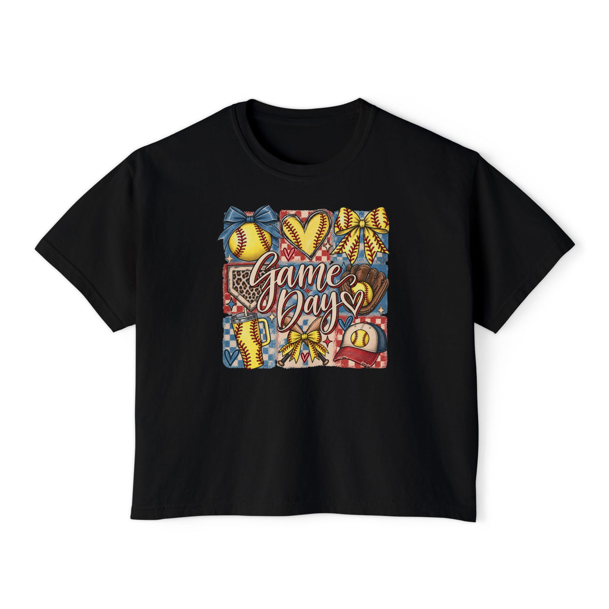 Game Day Softball Women's Boxy Tee