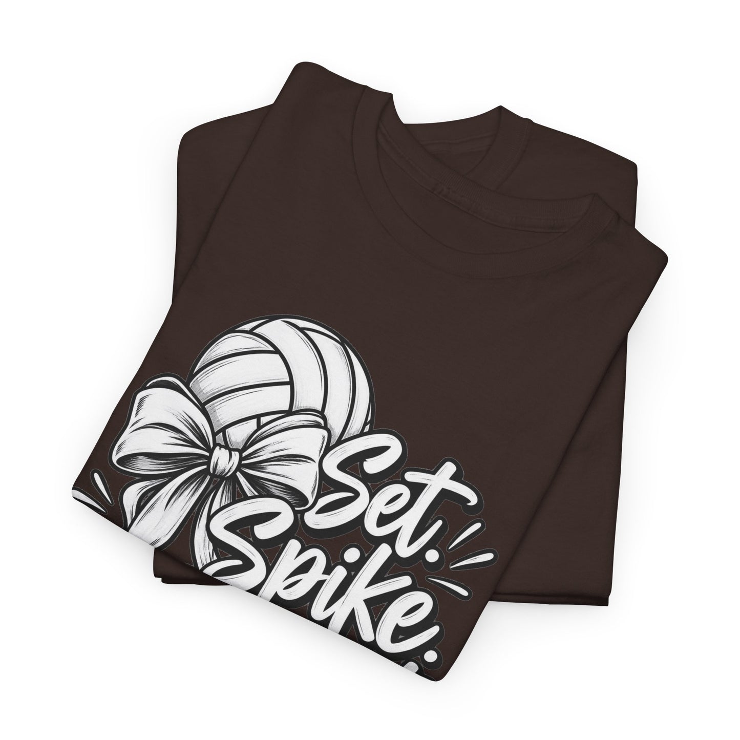 Volleyball Tee – “Set, Spike, Repeat” Graphic T-Shirt