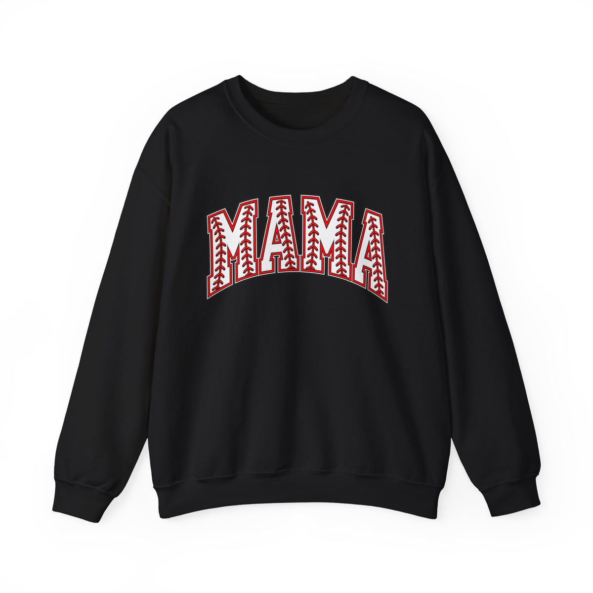 Mama Baseball Stitch Crewneck Sweatshirt