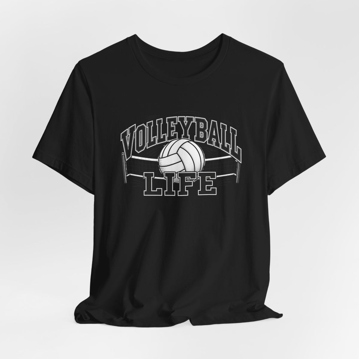 Volleyball Life Tee — Graphic Volleyball Net Shirt