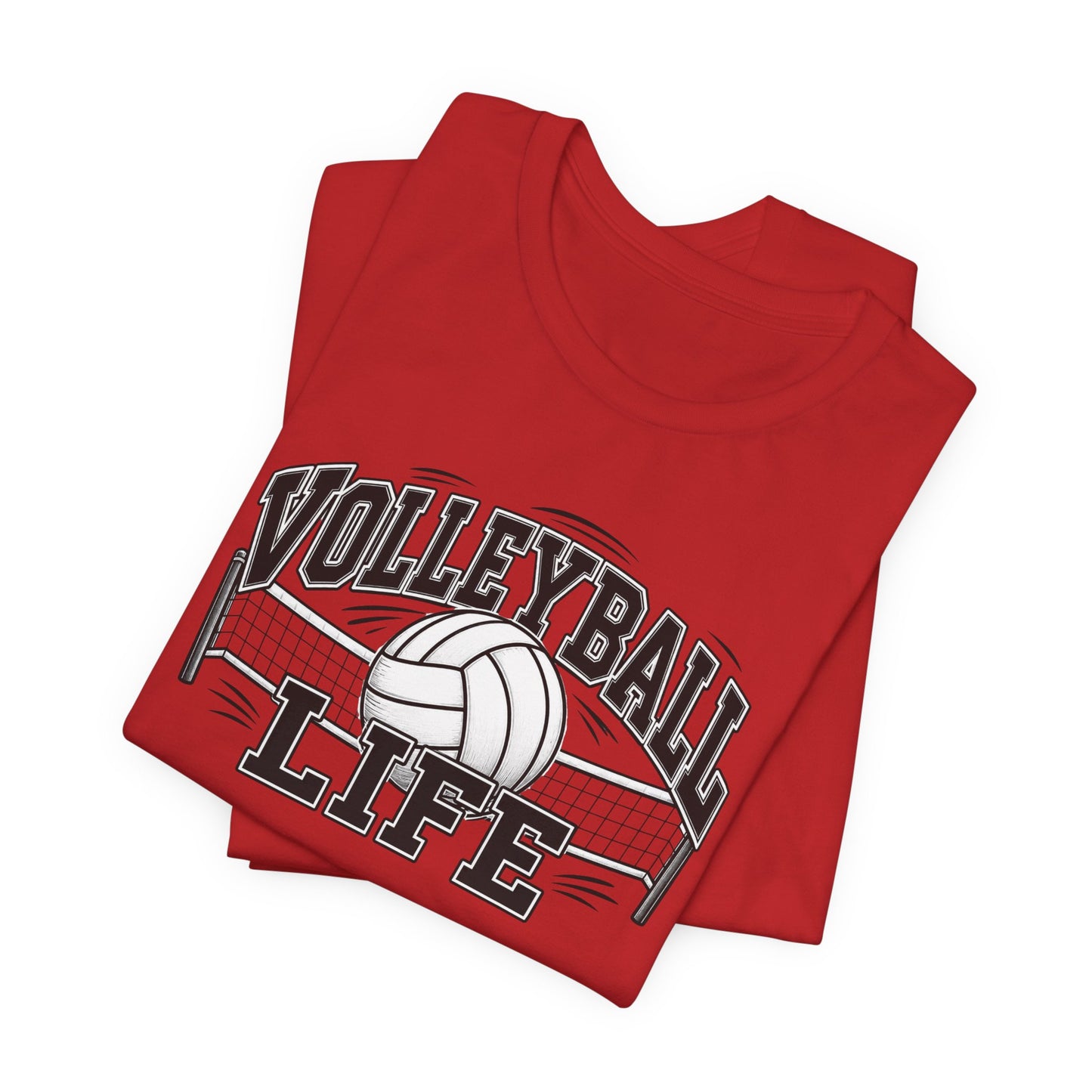 Volleyball Life Tee — Graphic Volleyball Net Shirt