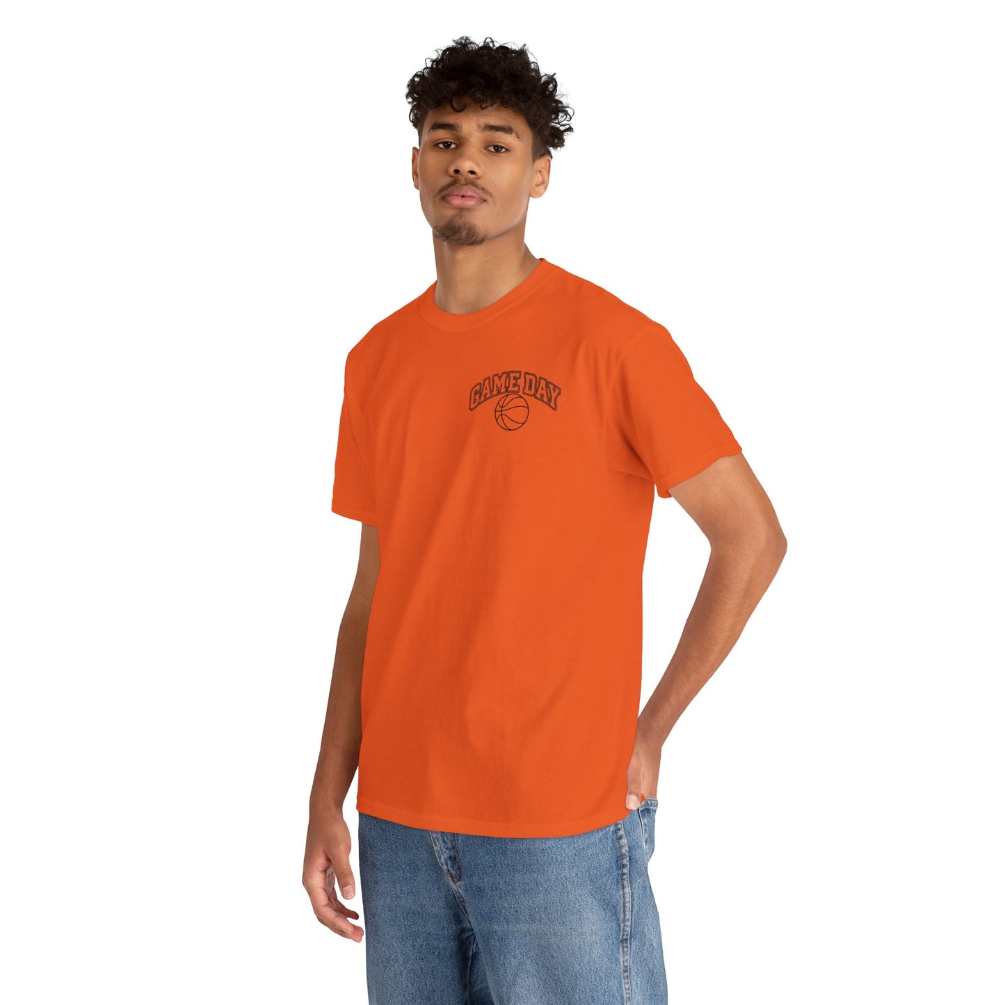 Basketball Gamer Tee — "Game Day" Graphic Chest T‑Shirt