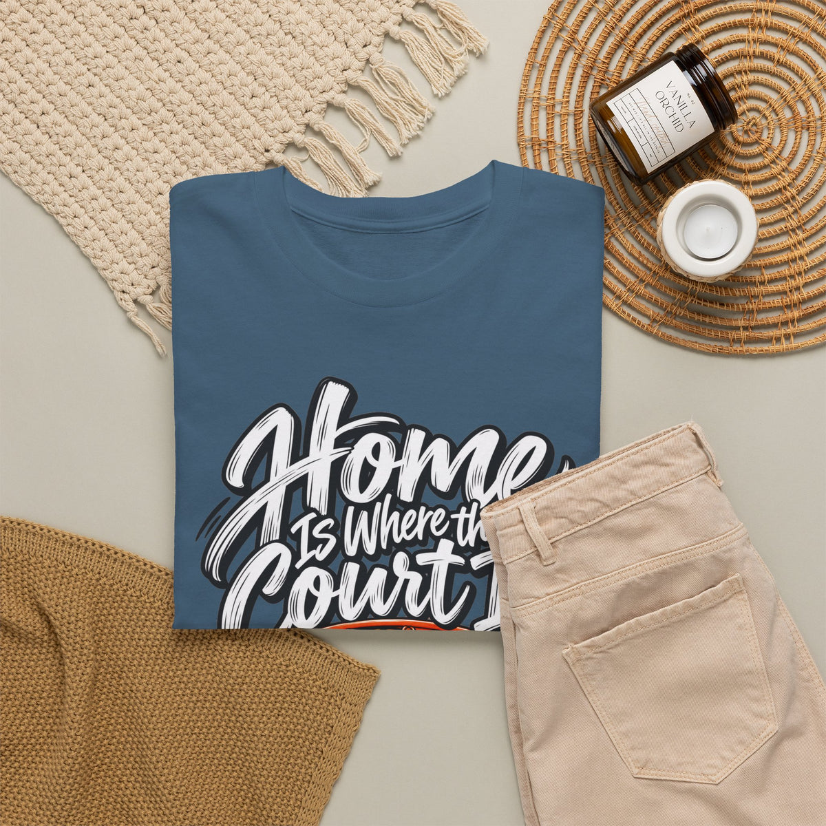 “Home Is Where the Court Is” Graphic Tee