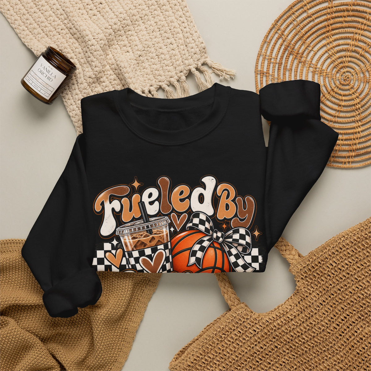 Heavy Blend™ Basketball Crewneck Sweatshirt