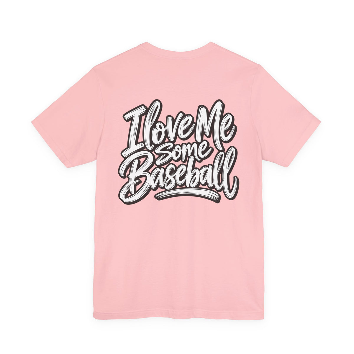 I Love Me Some Baseball T‑Shirt — Heart Baseball Graphic Tee