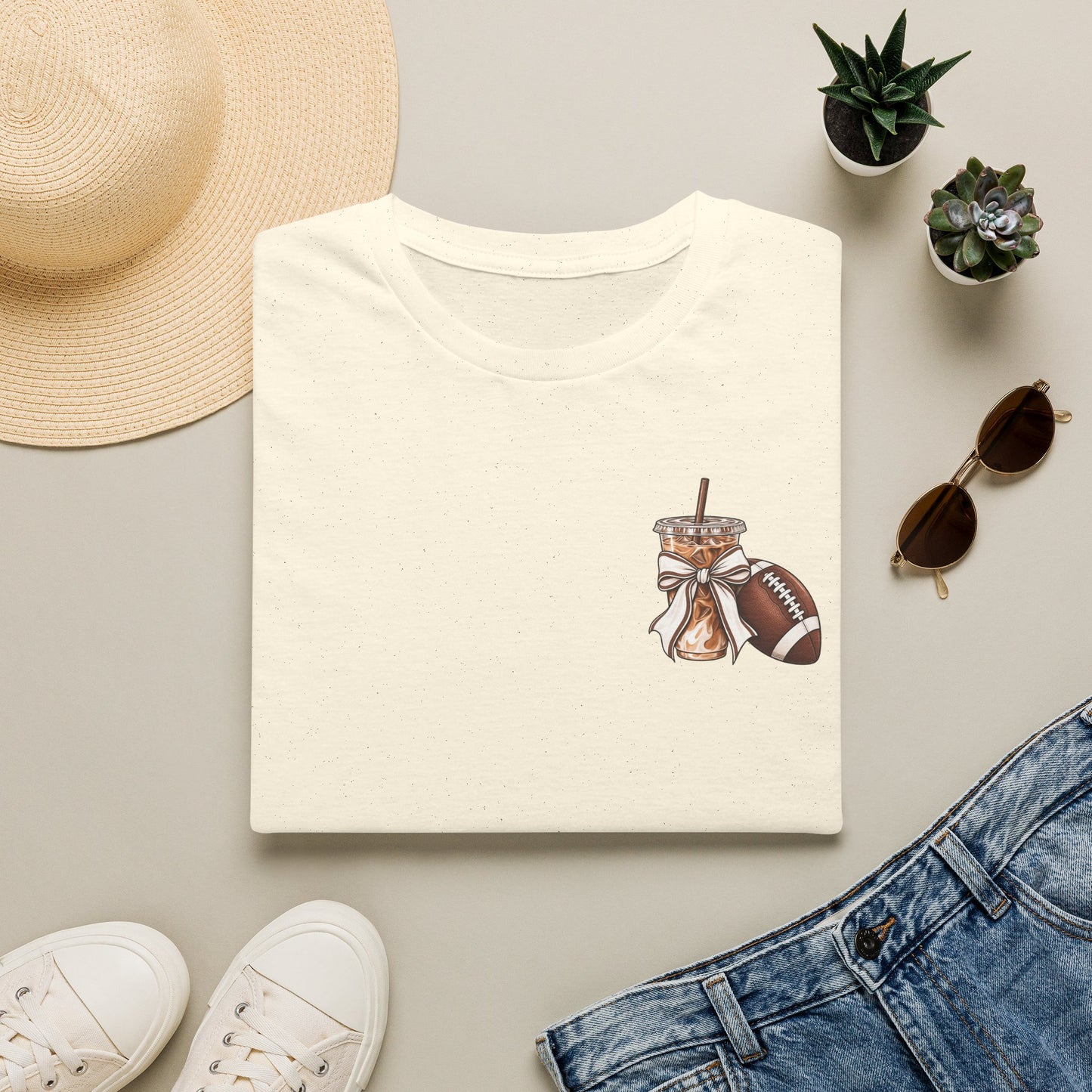 Football Mom Iced Coffee T-Shirt