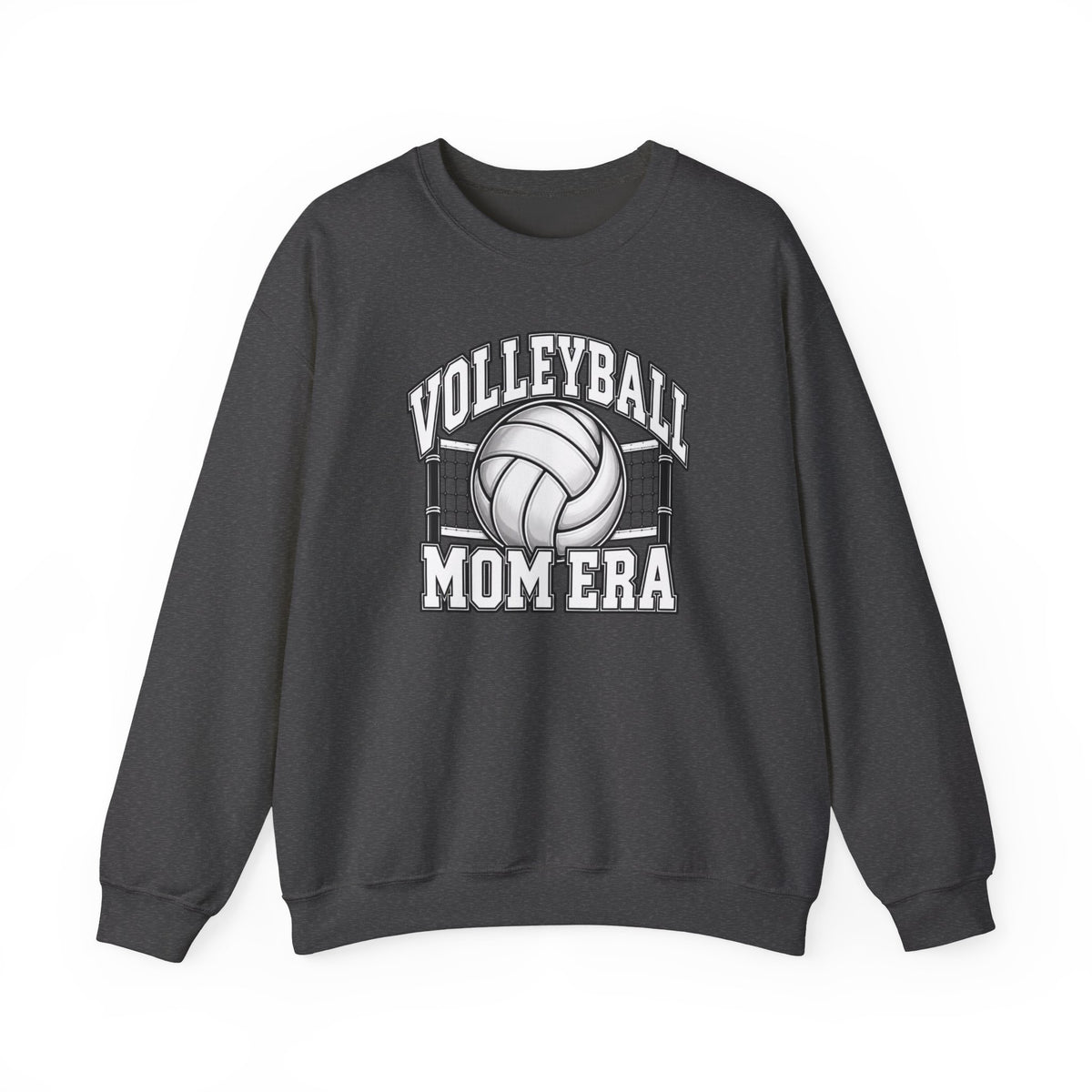 Volleyball Mom Crewneck Sweatshirt — Retro Volleyball Net Design
