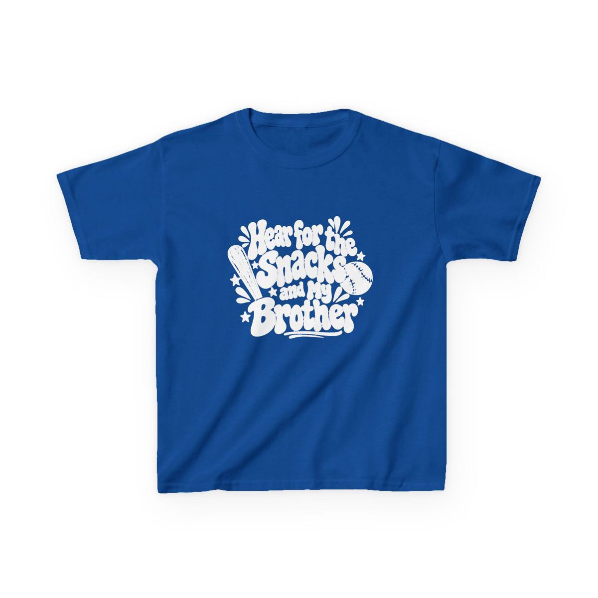 Kids T‑Shirt “I’m for the Snacks (Not My Brother)” Retro Graphic Tee
