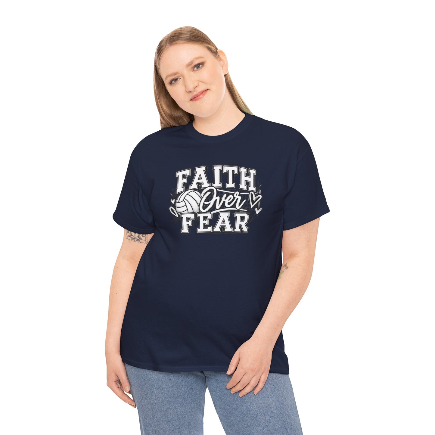 Faith Over Fear T‑Shirt - Inspirational Christian Tee