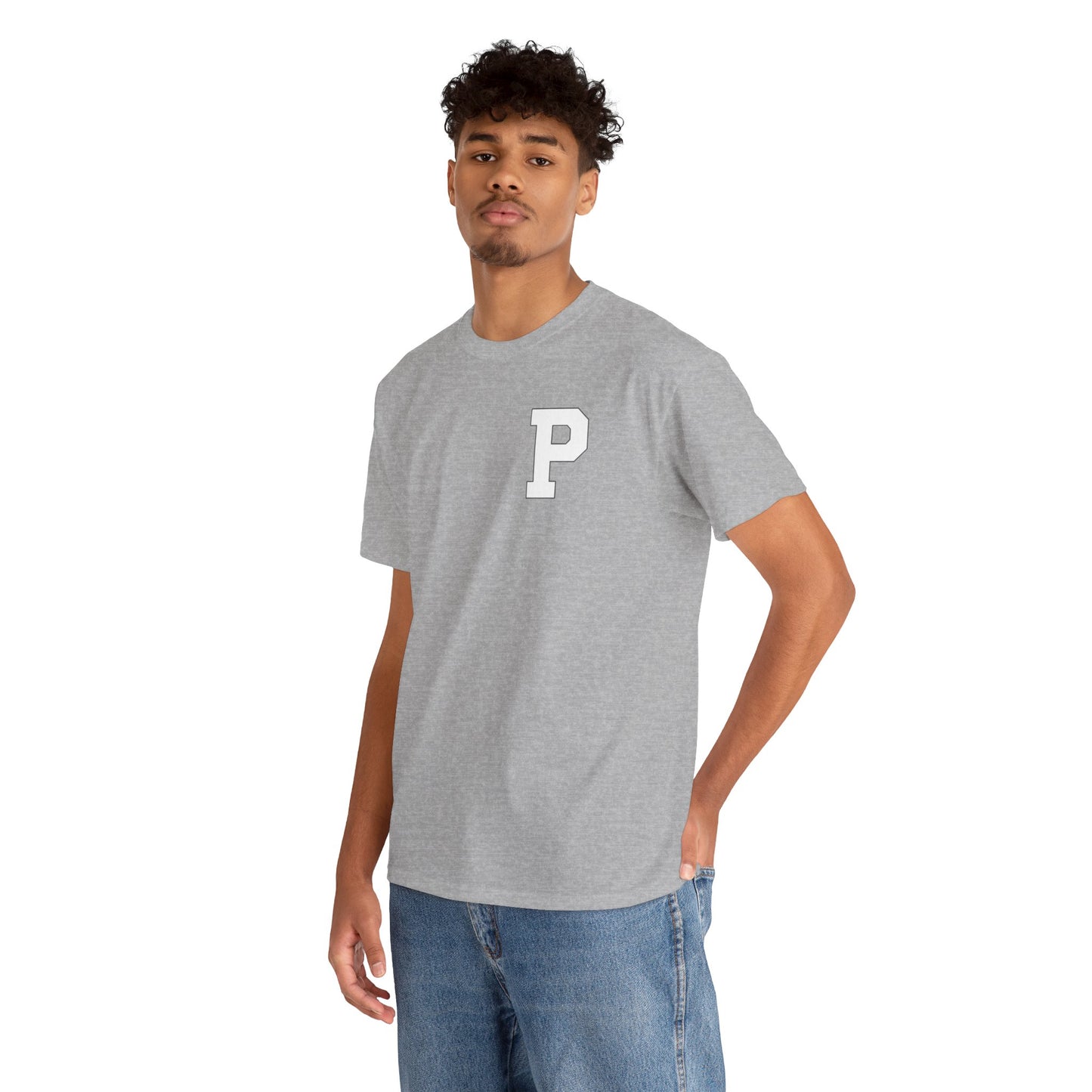 Varsity 'P' Pocket Tee — Retro Collegiate Letterman Shirt