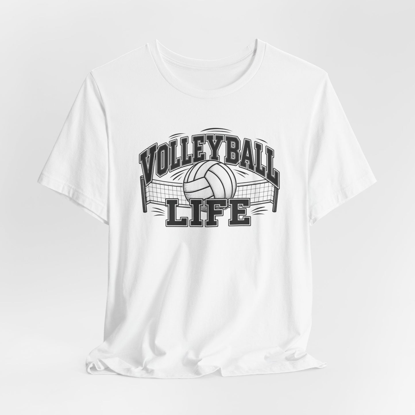 Volleyball Life Tee — Graphic Volleyball Net Shirt