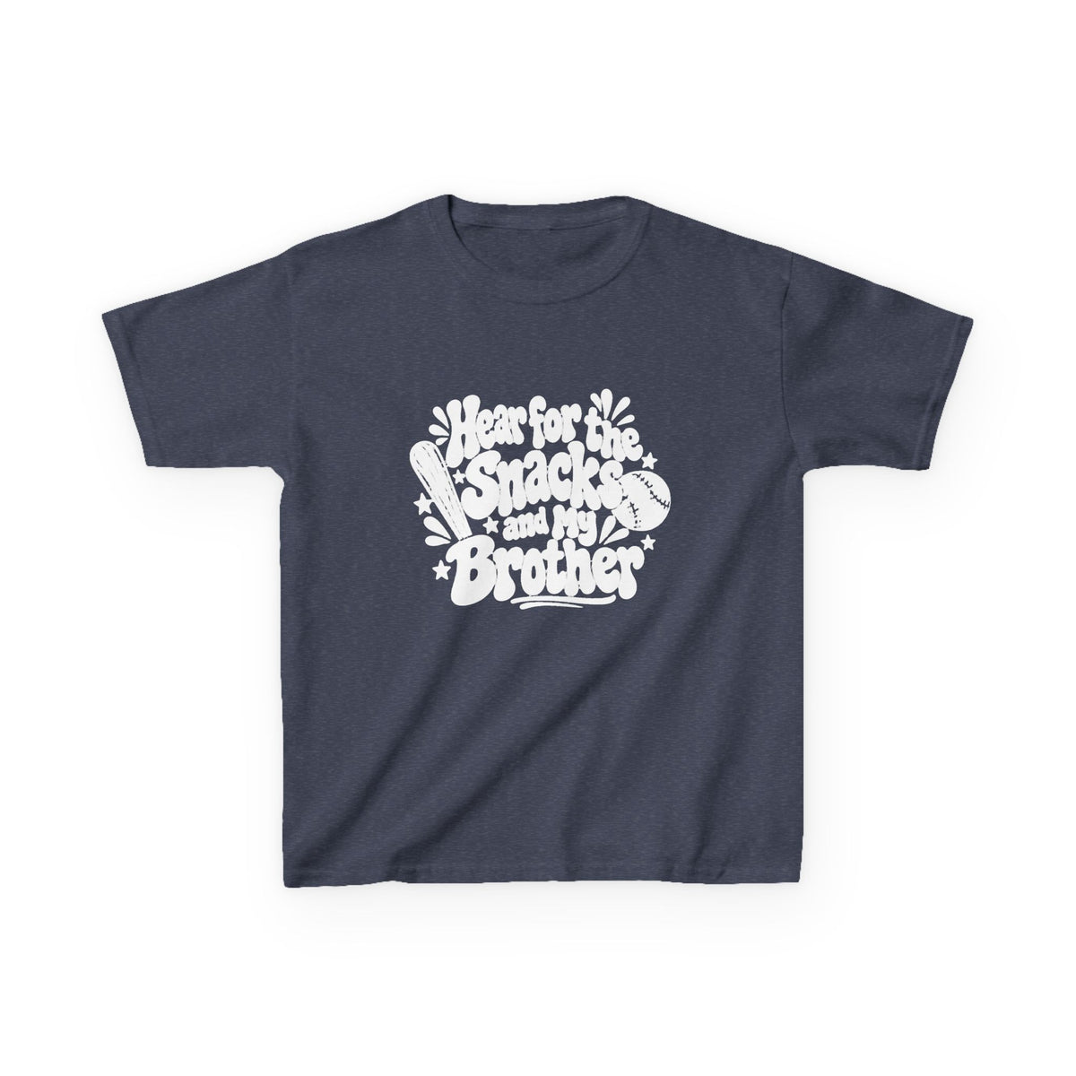 Kids T‑Shirt “I’m for the Snacks (Not My Brother)” Retro Graphic Tee
