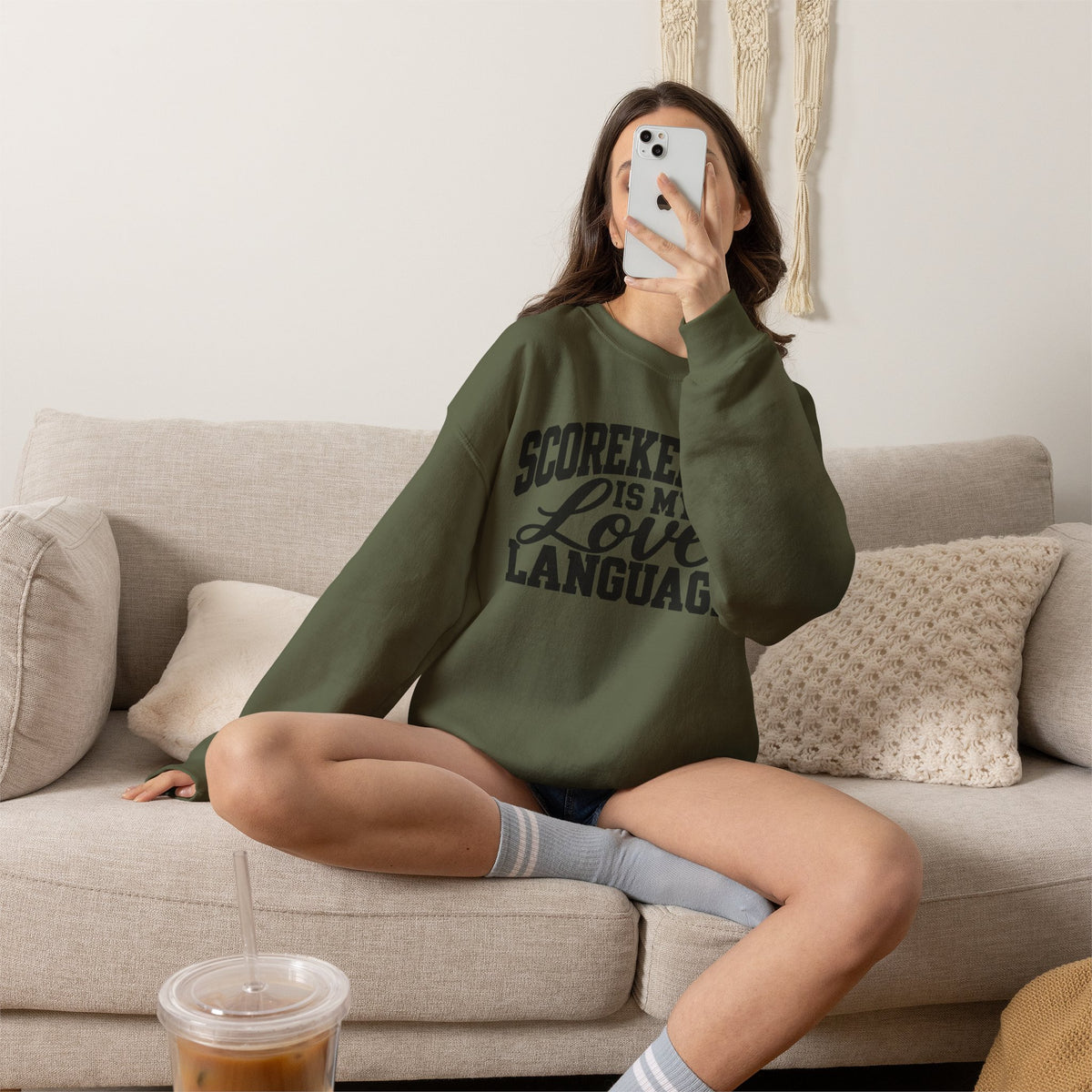 Scorekeeping Is My Love Language Sweatshirt — Funny Sports Scorekeeper Crewneck