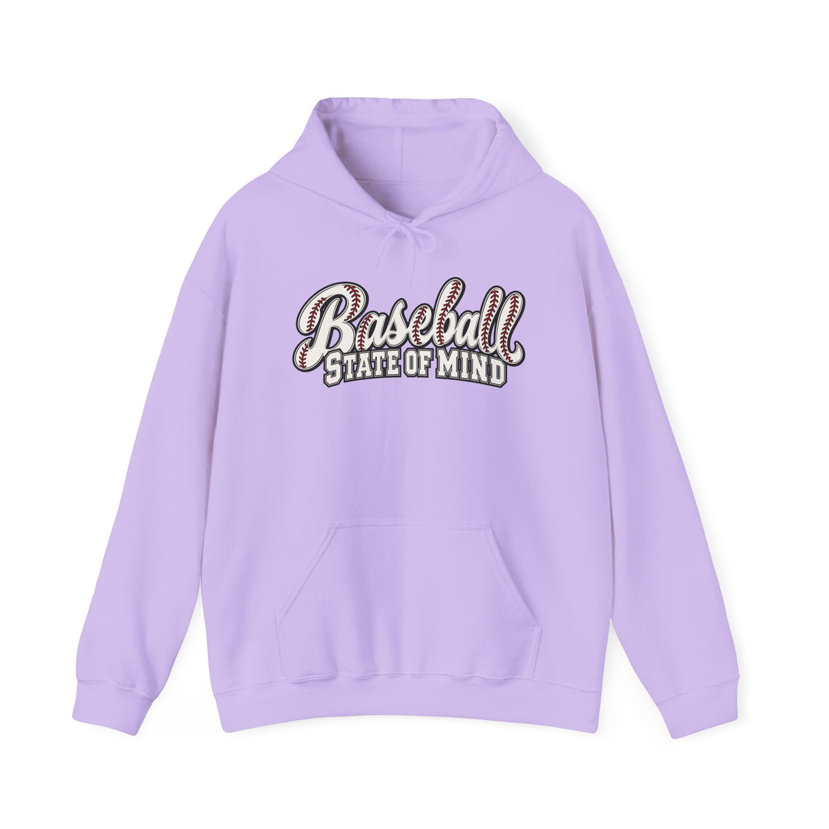 Baseball State of Mind Hoodie — Retro Script Baseball Pullover