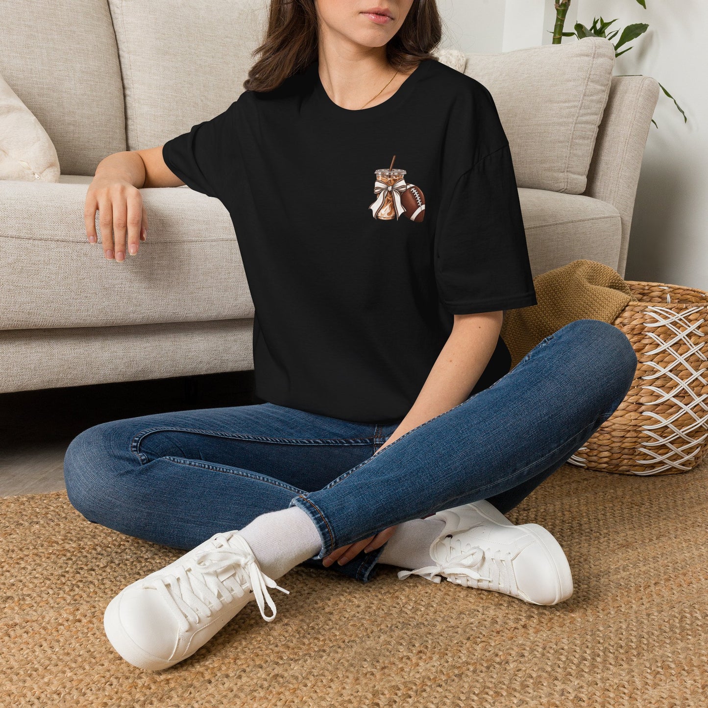 Football Mom Iced Coffee T-Shirt