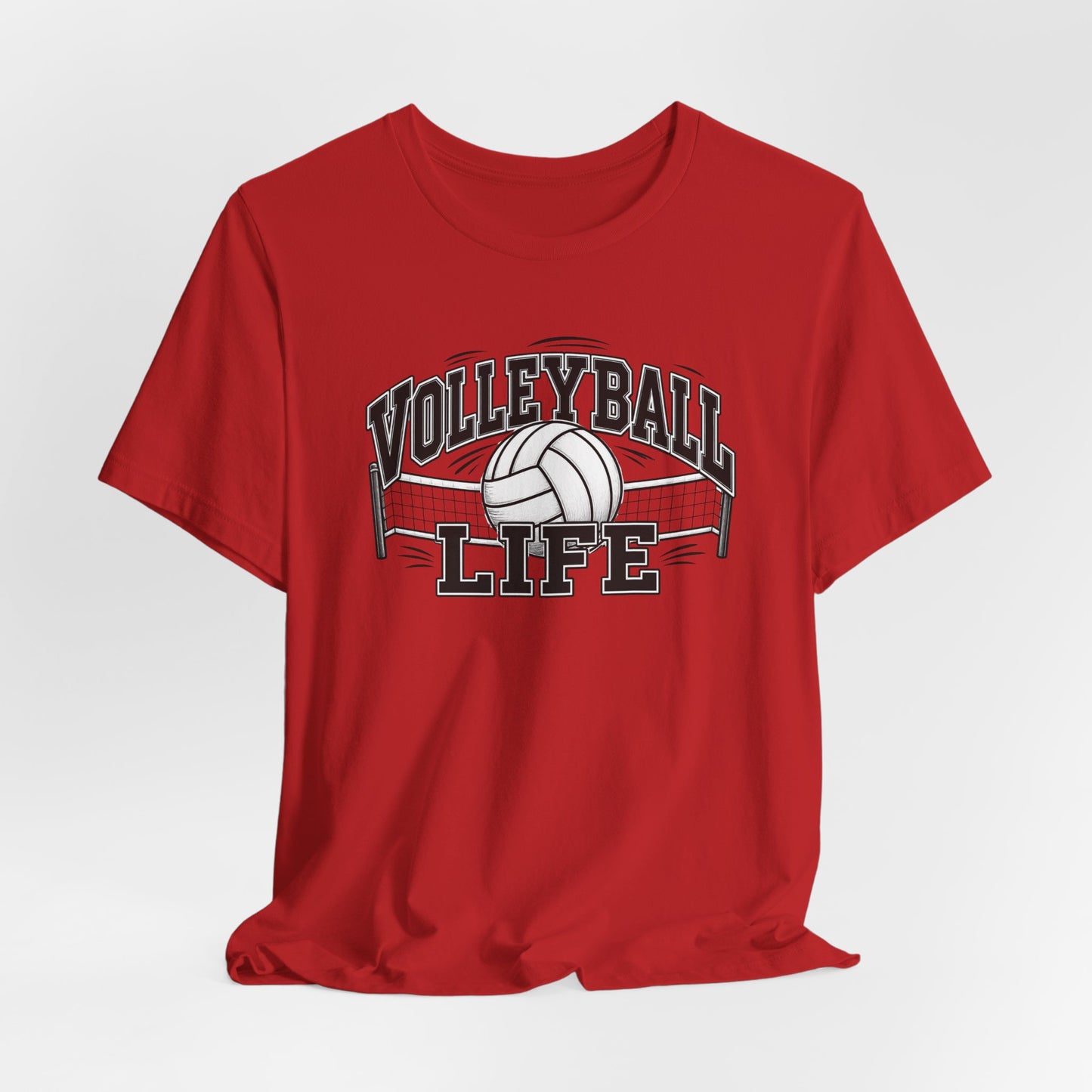Volleyball Life Tee — Graphic Volleyball Net Shirt