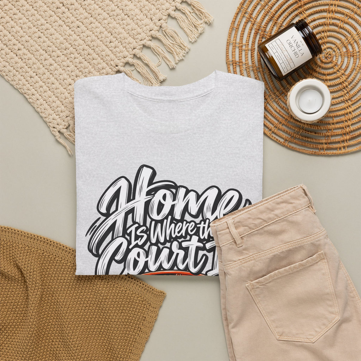 “Home Is Where the Court Is” Graphic Tee
